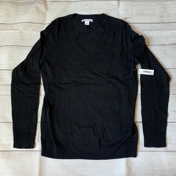 Women Classic Fit V-Neck Long Sleeve Sweater Size M - Picture 4 of 5